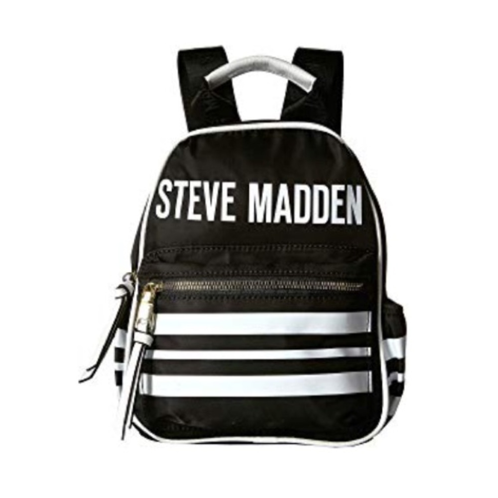Steve Madden mini Force Stripe backpack New b&w